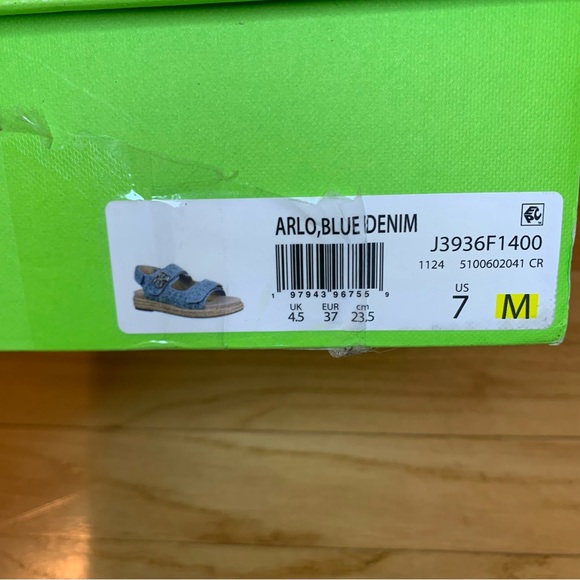 Sam Edelman Arlo Slingback Sandals in Blue Denim - Size 7 - Picture 6 of 6